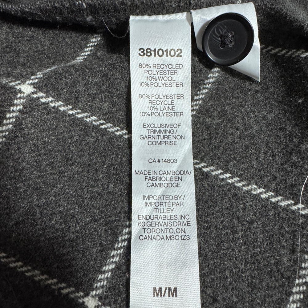 Gray Windowpane Utility Shacket Jacket - Picture 5 of 8